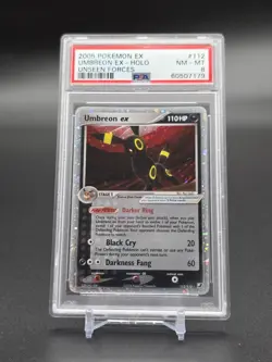PSA 8 - Umbreon ex #112 - 2005 Pokemon EX Unseen Forces *SWIRL* - Image 1