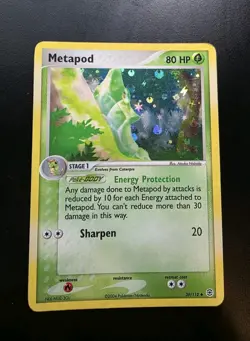 Metapod 39/112 FireRed & LeafGreen Reverse Holo Uncommon Pokemon Card - LP/MP - Image 1