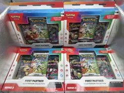 Pokemon First Partner Illustration Collection Series 2. X4. Factory Sealed - Image 1