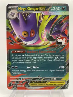 Pokemon Mega Gengar ex 056/094 Prize Pack Series 9 Play! Stamp - Image 1