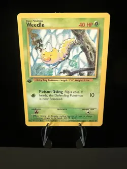 Wizards of the Coast Pokemon TCG Weedle 69/102 Jungle Unlimited Common 1999 EN - Image 1