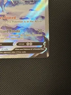 Suicune V GG38/GG70 Crown Zenith Galarian Gallery Full Art Pokemon Card Mint - Image 2