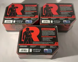 Pokemon TCG Destined Rivals Team Rocket Tin Set of 3 New/Factory Sealed - Image 2