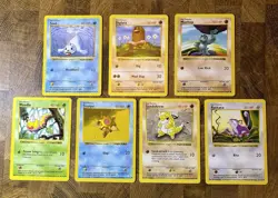 Shadowless Base set Commons 7 cards Pokemon 1999 WOTC - Image 1