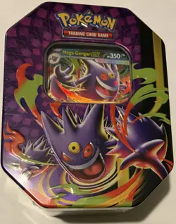 Pokemon TCG Mega Moonlit Tin Mega Gengar ex - Factory Sealed - Image 1