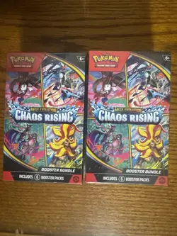 Pokemon Mega Evolution—Chaos Rising Booster Box 6 Packs Lot of 2 Factory Sealed - Image 1