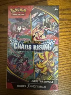 Pokemon Mega Evolution—Chaos Rising Booster Box 6 Packs Lot of 2 Factory Sealed - Image 2