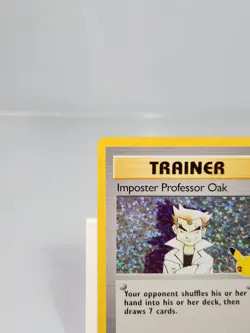 Imposter Professor Oak 73/102 Holo Rare Celebrations Classic Collection Pokemon - Image 2