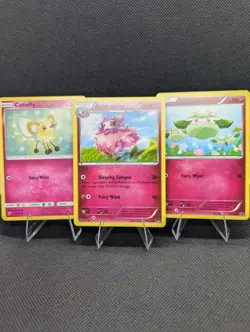 Pokemon Pink Fairy Lot x3- Aromatisse, Cottonee, Cutiefly |Cutie Cards - Image 1
