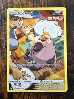 Rockruff TG07/TG30 Holo Silver Tempest Trainer Gallery Pokemon NM - Image 1