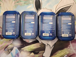 Pokemon TCG Pokemon GO Mini Tin x4 Set Magikarp Pikachu Blissey Eevee A22 Sealed - Image 2