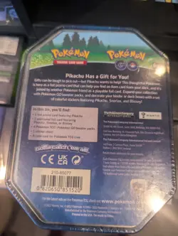 New Pokemon TCG Pokemon GO Snorlax Tin - Factory Sealed - Image 3