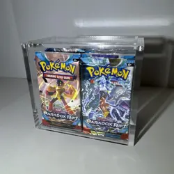 36 Paradox Rift Booster Packs Sealed + Booster Box Acrylic Case - Pokemon TCG - Image 1
