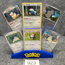 Snorlax crochet illustration Hop's Pokemon GO Pokemon Card Lot w/ Stand Display - Image 1