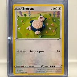 Snorlax crochet illustration Hop's Pokemon GO Pokemon Card Lot w/ Stand Display - Image 3