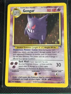 Pokemon TCG Gengar Holo Rare 11/110 Legendary Collection 2002 WOTC Vintage Card - Image 3