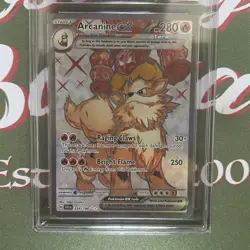 Pokemon TCG - Arcanine EX 224/198 Scarlet Violet - Ace 10 Gem Mint see Pics - Image 3