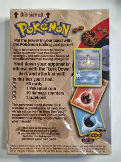 Pokemon Fossil Lockdown Theme Deck WoC Factory Sealed 1999 742818060776 - Image 2
