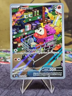 Pokemon TCG Fuecoco 201/193 Paldea Evolved Illustration Rare Holo Card LP - Image 1