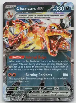 Charizard ex 054/091 Double Rare Paldean Fates Pokemon Holo Near Mint - Image 1