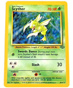 Pokemon Jungle - Scyther - Unlimited Holo Rare WoTC - MP - 10/64 - Image 1