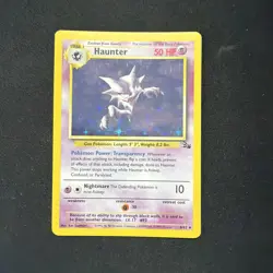 Haunter Pokemon Card 6/62 1999 Fossil Holo Rare - Image 1