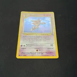 Haunter Pokemon Card 6/62 1999 Fossil Holo Rare - Image 2