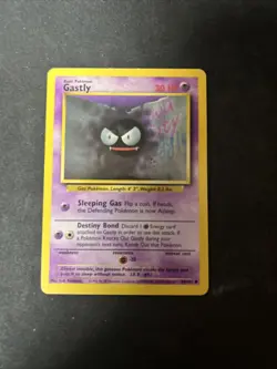 Gastly 50/102 Base Set Unlimited Common Wotc Vintage Pokemon D6 - Image 1