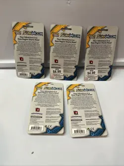 Lot of 5.Sun Moon Checklane Blister Pack Art SET Pikipek Rockruff Pokemon TCG - Image 2