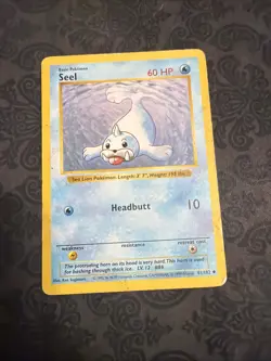 Pokemon TCG Seel Base Set 41/102 Regular Shadowless Uncommon - Image 1