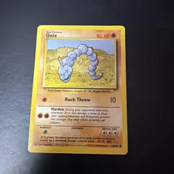 Pokemon ONIX Card BASE Set 56/102 COMMON 1999 Non-Holo D16 - Image 1