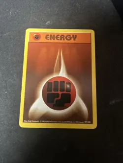 FIGHTING ENERGY - 97/102 - Base Set SHADOWLESS - Pokemon Card D12 - Image 1