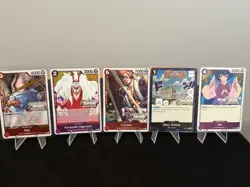One Piece TCG Judge Pack Promo Foil Stamped 5 Card Lot English NM - Image 1