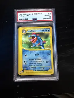 Pokemon TCG Feraligatr Expedition Reverse Holo Card 46/165 PSA 10 NM/M - Image 1