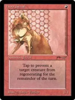"Hurr Jackal" - Magic The Gathering Card - Arabian Nights - Image 1