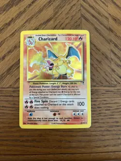 Charizard Legendary Collection Holo Rare Card #3/110 Vintage HP/Damaged - Image 1