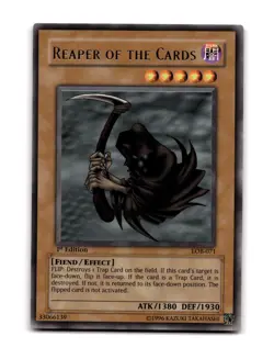 Reaper of the Cards Rare 1st Ed Legend of Blue Eyes White Dragon LOB-071 2002 - Image 1