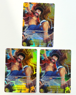 One Piece 3-Card Playset — Monkey D. Luffy OP15-119 SEC Foil Kami's Island - Image 1