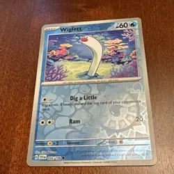 Wiglett 056/198 Scarlet & Violet Reverse Holo Pokemon TCG Card - Image 1