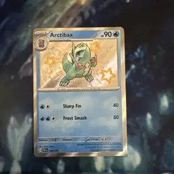 Arctibax Shiny Rare SV Paldean Fates Card 129/091 NM Condition - Image 1