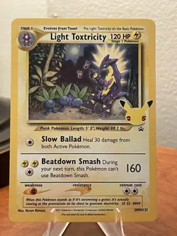 Light Toxtricity SWSH137 SWSH: Sword & Shield Promo Cards Holo-NM - Image 1