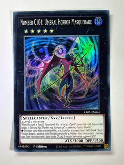 Number C104: Umbral Horror Masquerade RA05-EN046 Super Rare 1st YuGiOh Card NM - Image 1