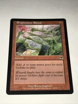 Brightstone Ritual Magic The Gathering Card - Image 1