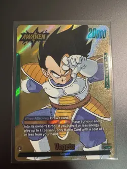 Bandai Dragon Ball Super Card Game Vegeta FB04-051 Gold - Image 1