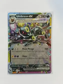Pokemon Umbreon EX TCG Prismatic Evolutions Double Rare Holo Card 060/131 - Image 1