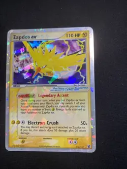 Zapdos EX Cracked Ice Holo Card 116/112 FireRed & LeafGreen - Image 1