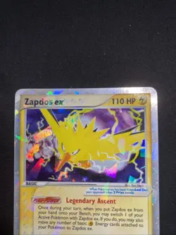 Zapdos EX Cracked Ice Holo Card 116/112 FireRed & LeafGreen - Image 2