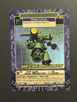 Megagargomon St-139 Digimon Digi-battle Holo Card Bandai Starter Deck - Image 1