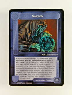 Sauron - Middle Earth CCG card (1998 ICE) MECCG The Balrog LotR Resource - Image 1