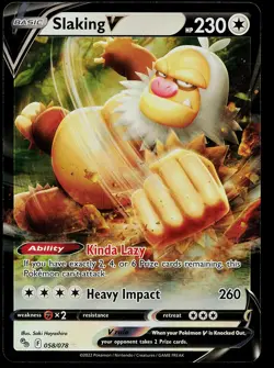 Pokemon Card Pokemon GO Slaking V 058/078 Rare V Holo - Image 1